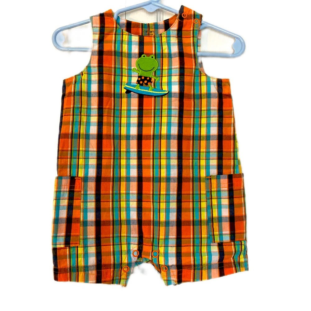 Carters cute plaid romper